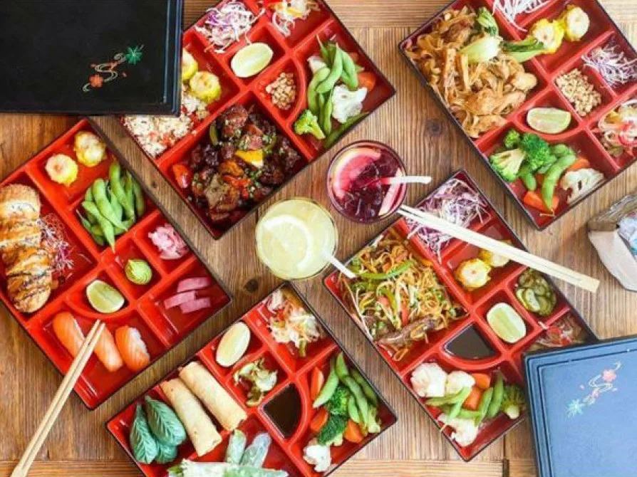 Pan-Asian bento sharing plates at Mr. Miyagi's